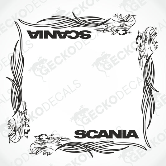 SCANIA GRIFFIN TRIBAL SIDE WINDOW DECALS