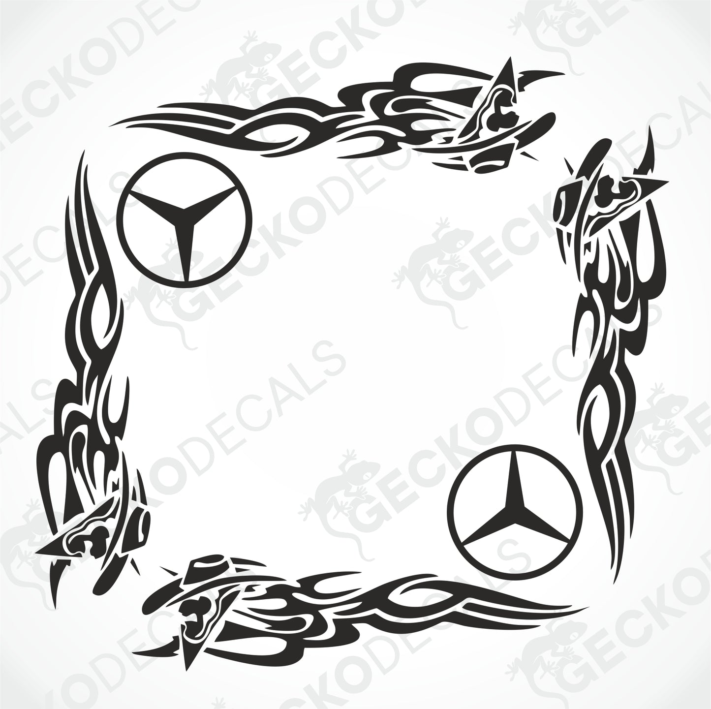MERCEDES-BENZ COWBOY TRIBAL DEKALER FÖR SIDORUTA