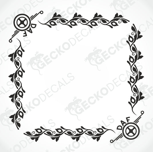 DAF SIDE WINDOW DECALS