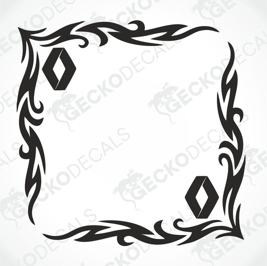 RENAULT TRIBAL SIDE WINDOW DECALS