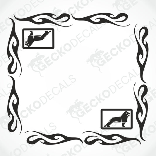 MAN TRIBAL SIDE WINDOW DECALS