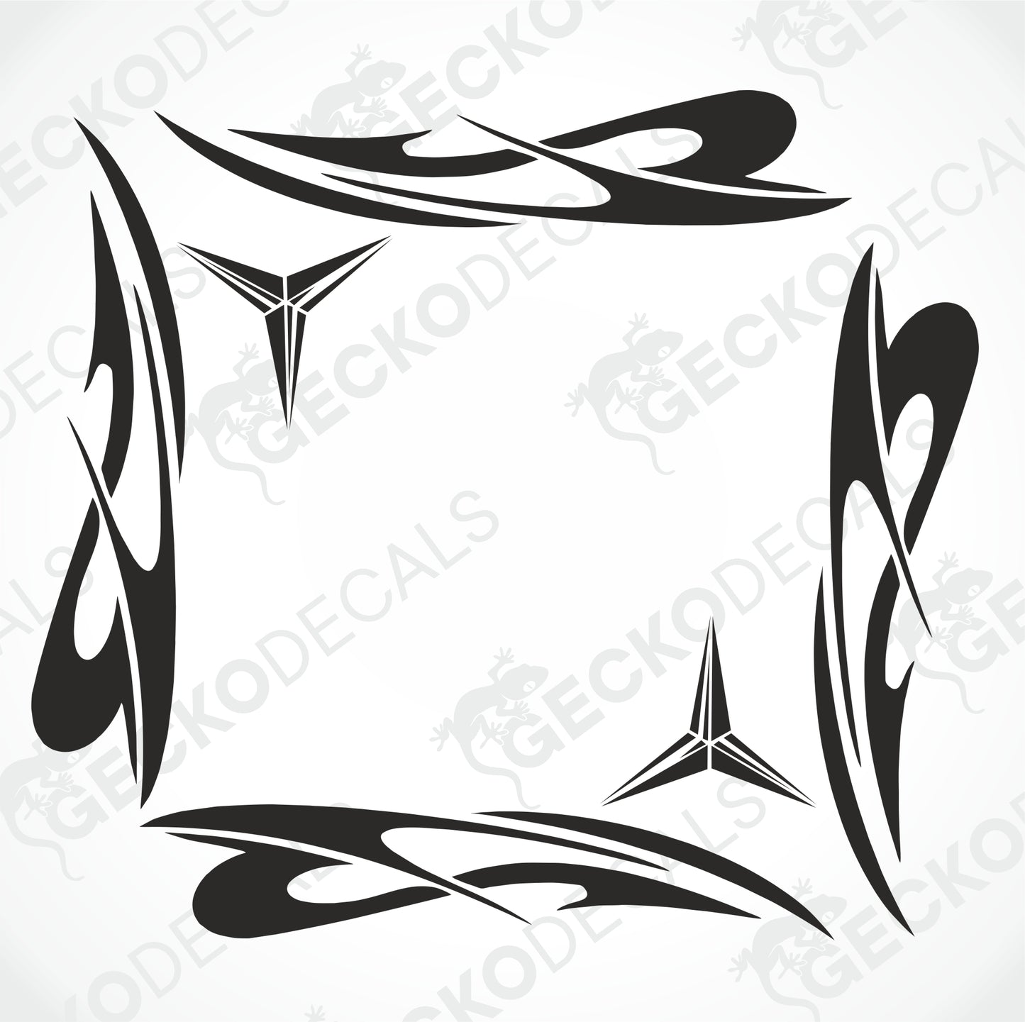 MERCEDES-BENZ TRIBAL SIDE WINDOW DECALS