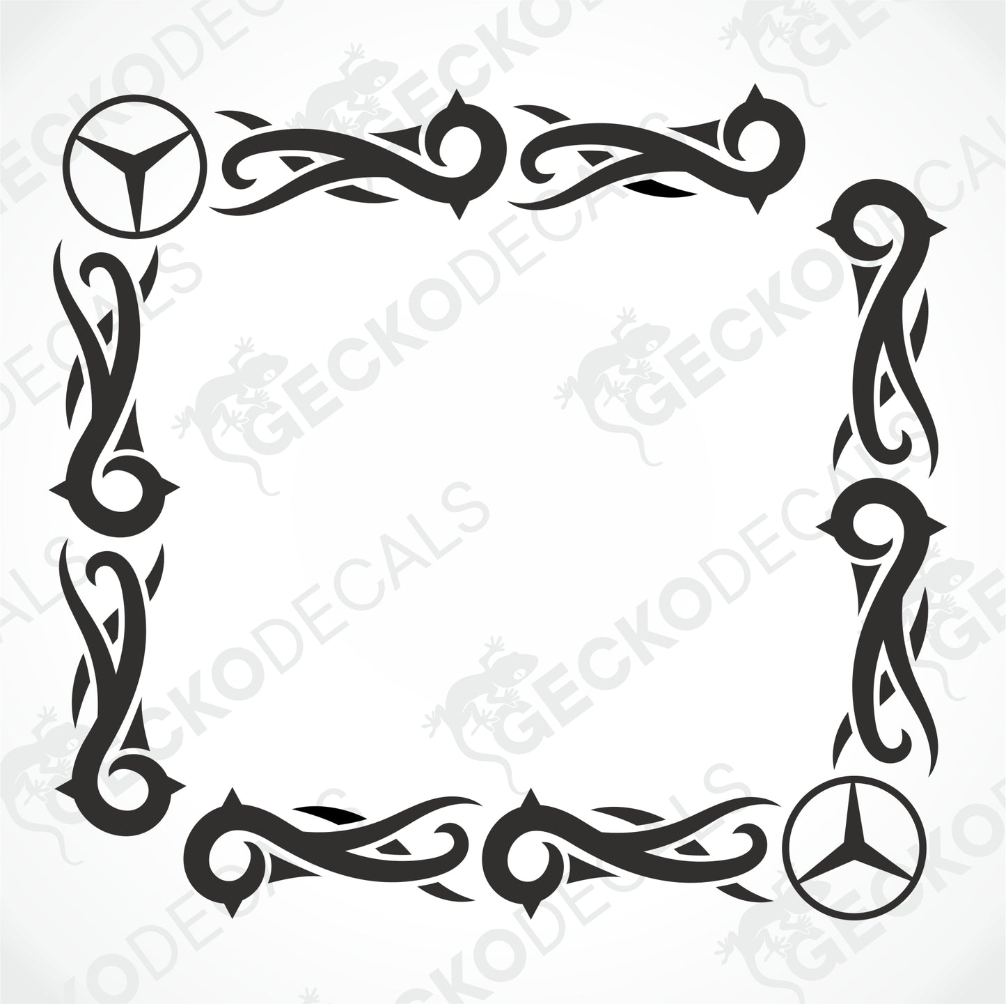 MERCEDES-BENZ TRIBAL SIDE WINDOW DECALS