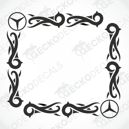 MERCEDES-BENZ TRIBAL SIDE WINDOW DECALS