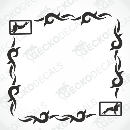 MAN TRIBAL SIDE WINDOW DECALS
