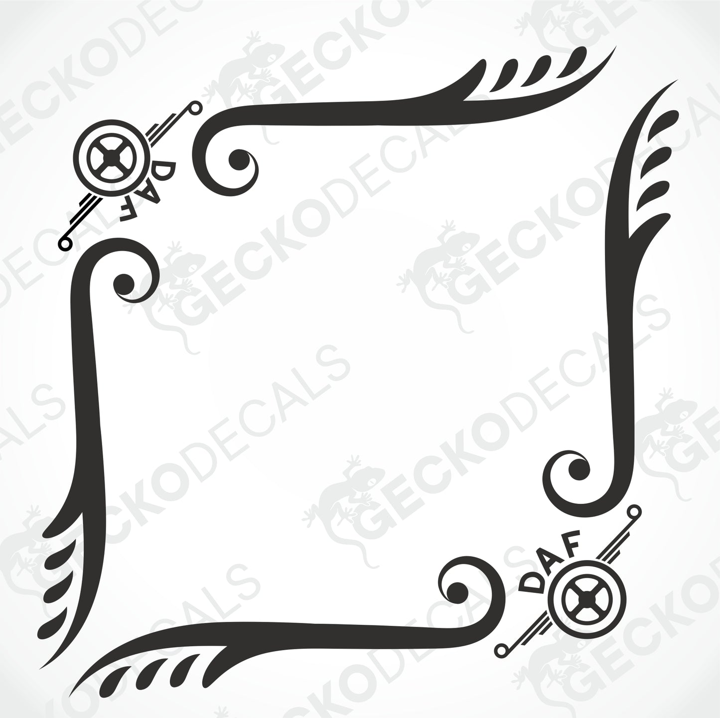 DAF SIDE WINDOW DECALS