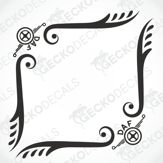 DAF SIDE WINDOW DECALS