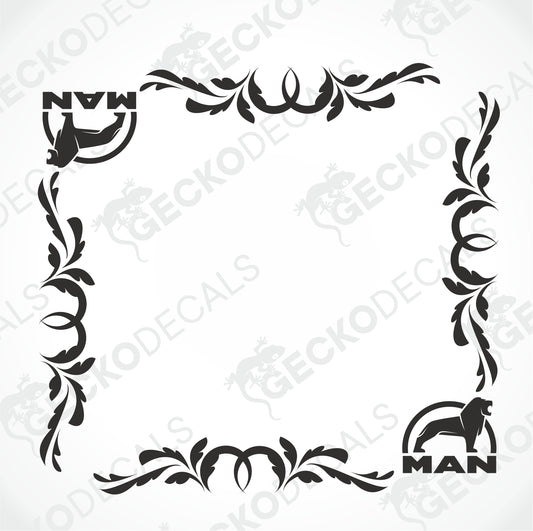 MAN SIDE WINDOW DECALS