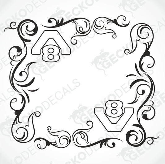 SCANIA V8 SIDE WINDOW DECALS