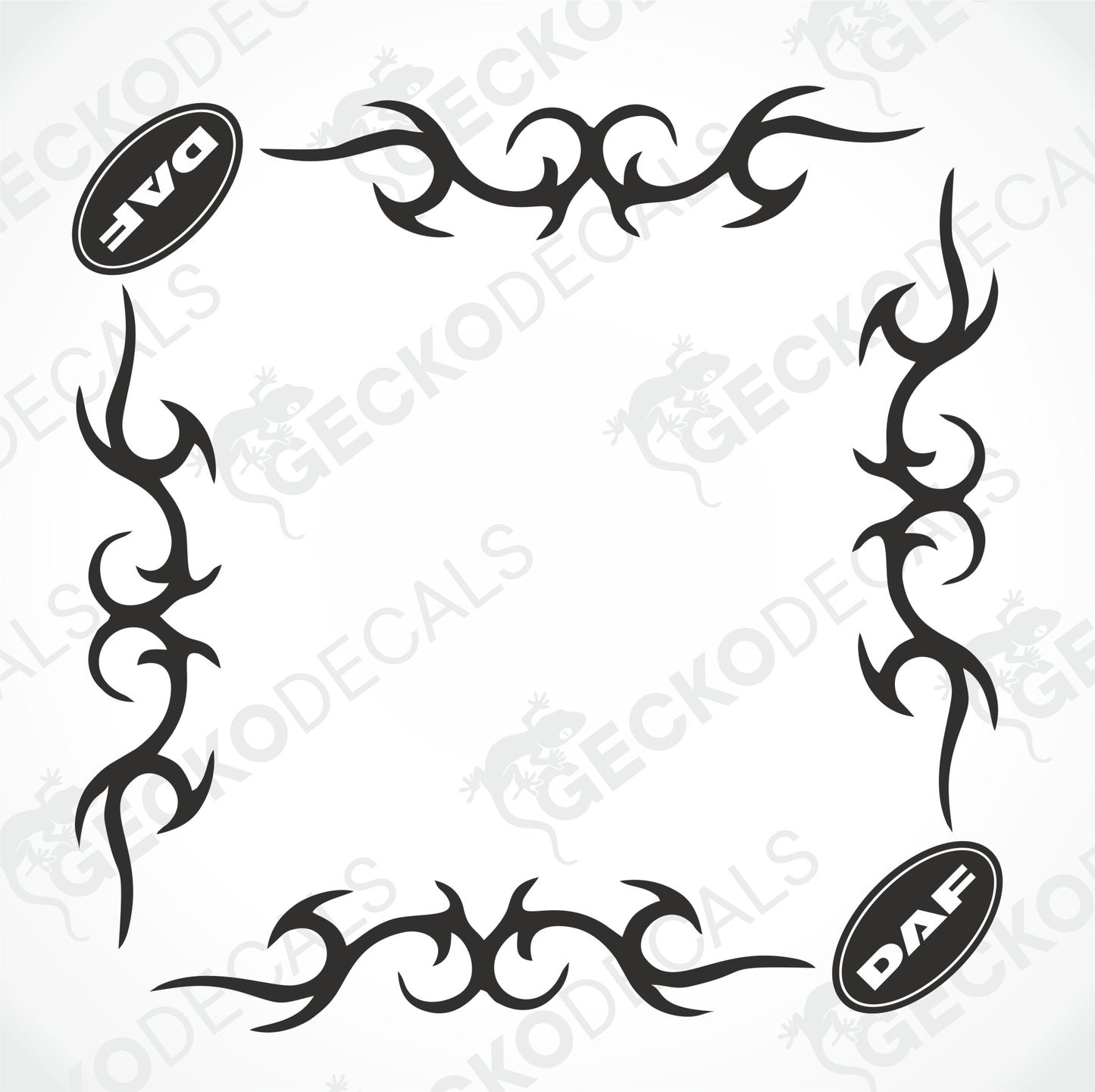 DAF TRIBAL SIDE WINDOW DECALS