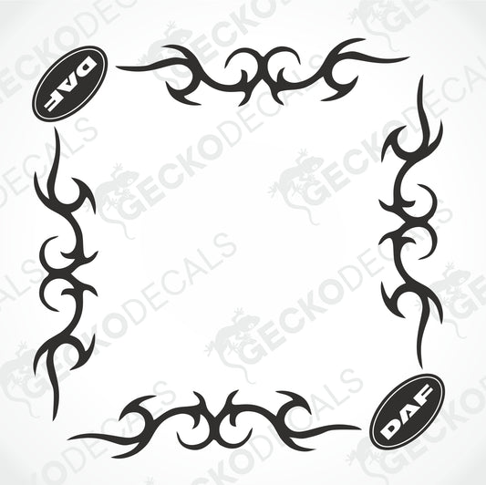 DAF TRIBAL SIDE WINDOW DECALS