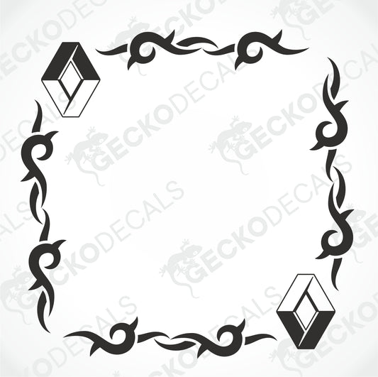 RENAULT TRIBAL SIDE WINDOW DECALS