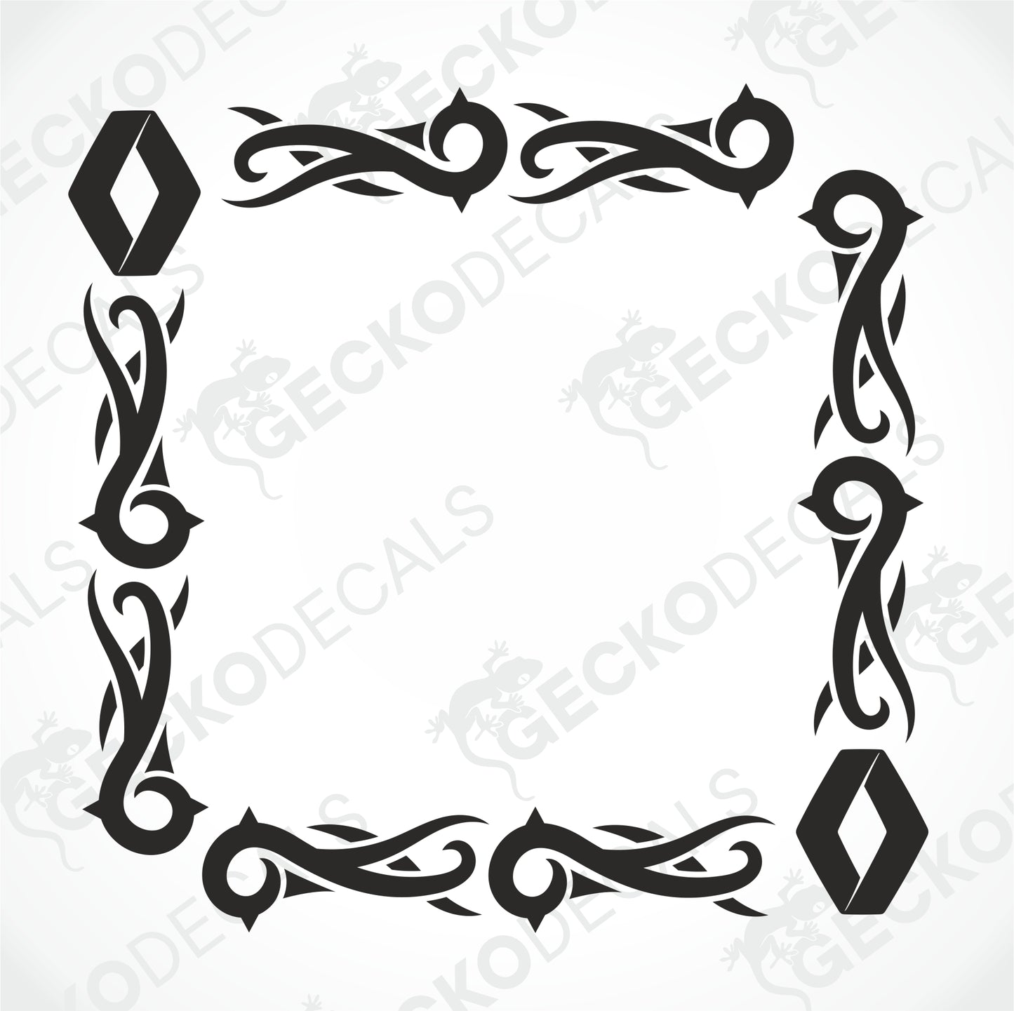 RENAULT TRIBAL SIDE WINDOW DECALS