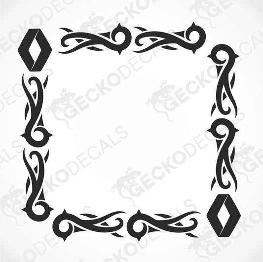 RENAULT TRIBAL SIDE WINDOW DECALS