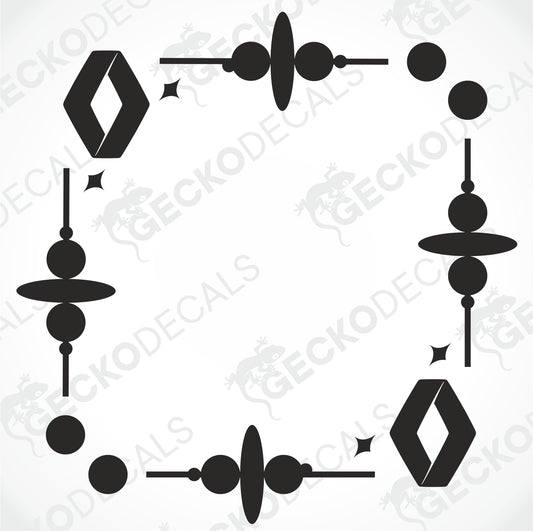 RENAULT SIDE WINDOW DECALS