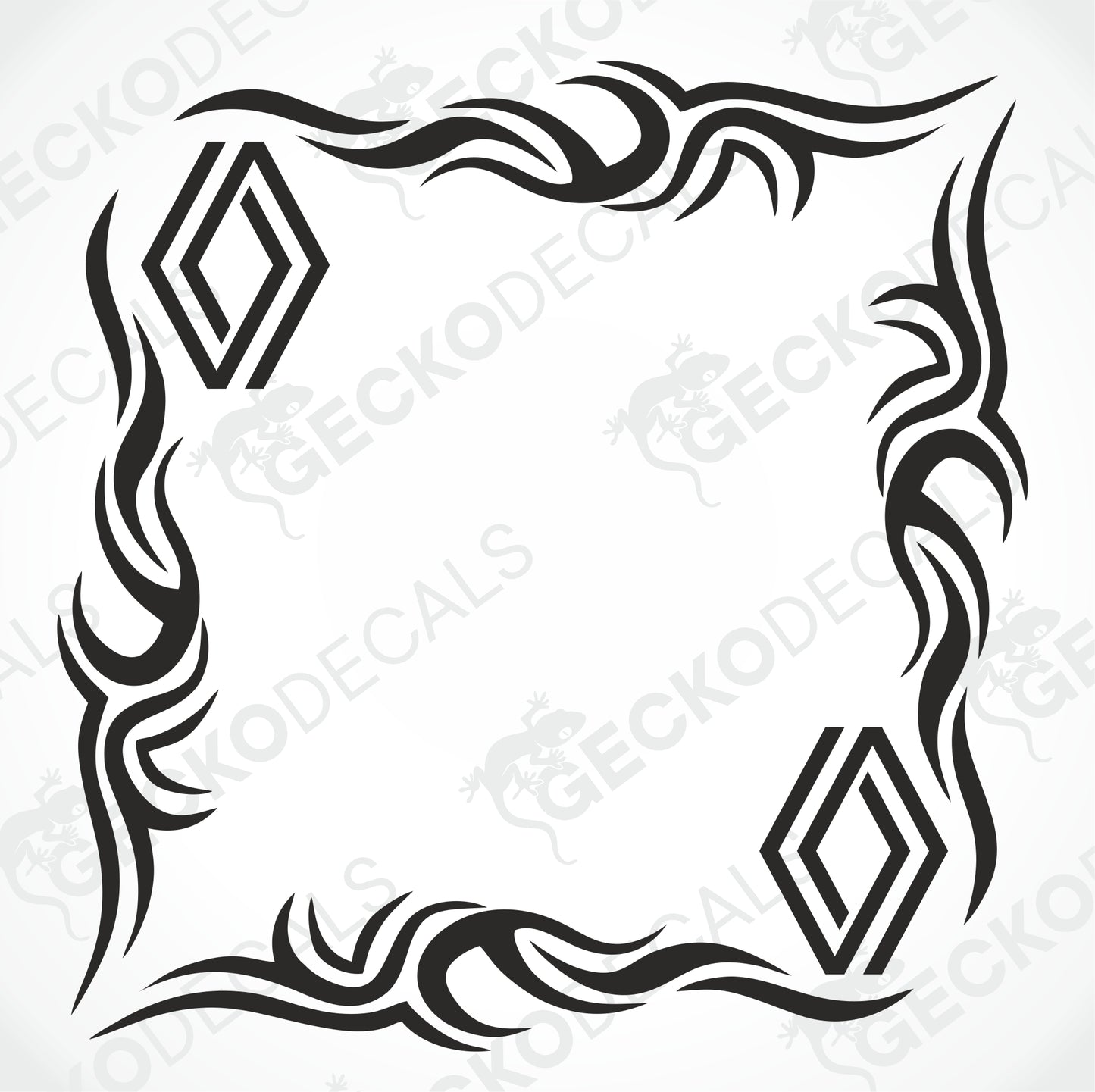RENAULT TRIBAL SIDE WINDOW DECALS