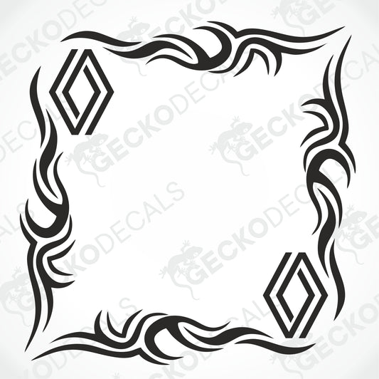 RENAULT TRIBAL SIDE WINDOW DECALS