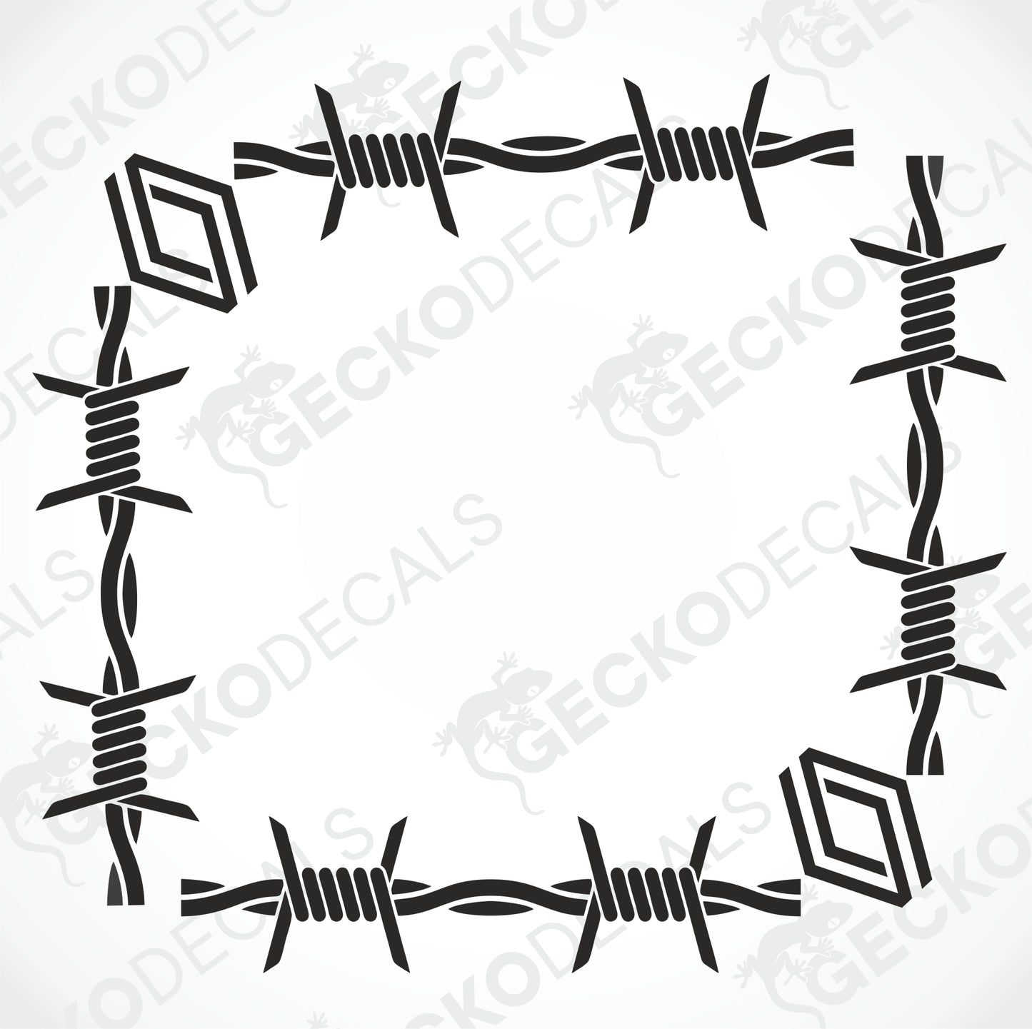 RENAULT BARBED WIRE SIDE WINDOW DECALS