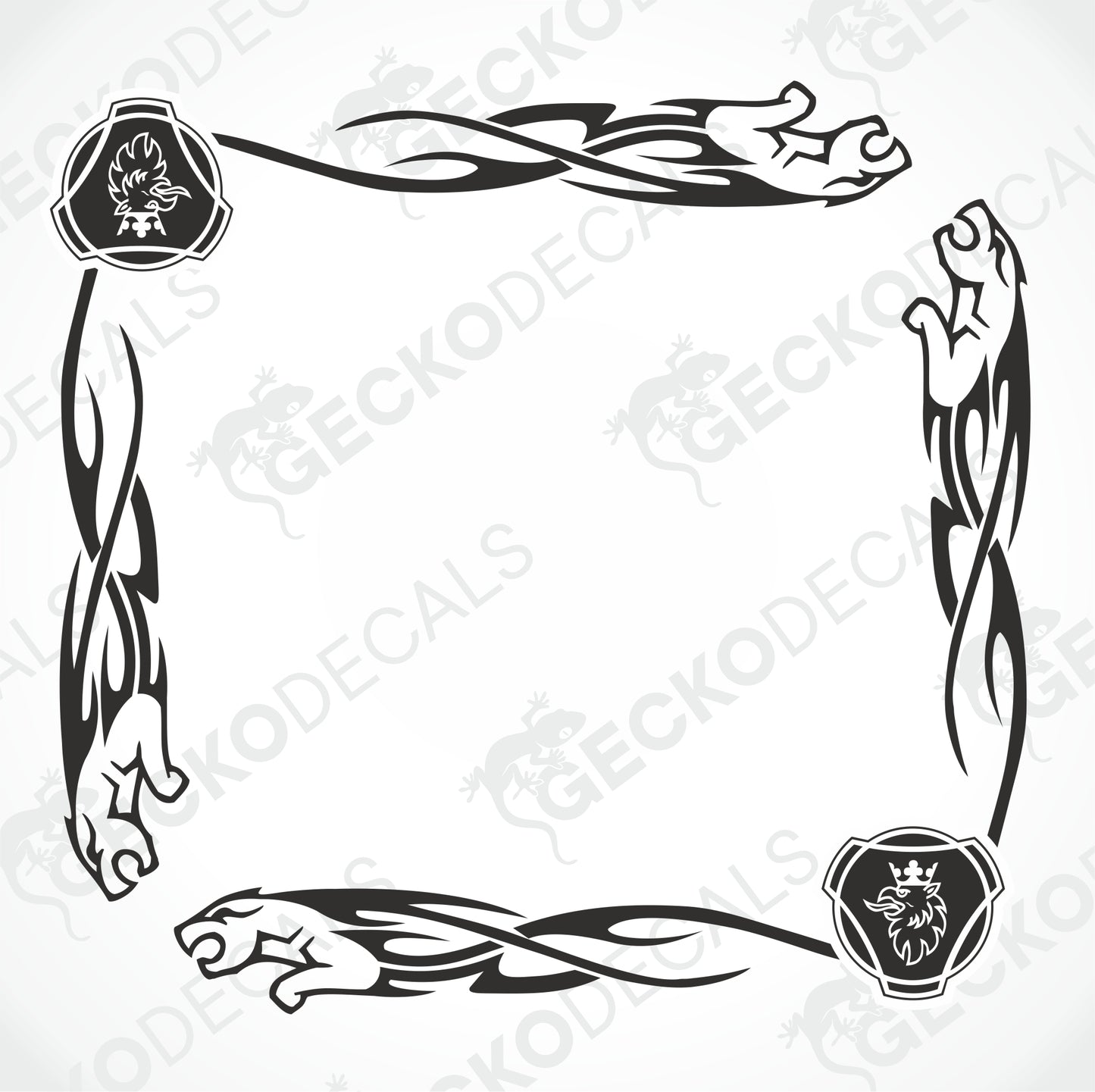 SCANIA TRIBAL SIDE WINDOW DECALS