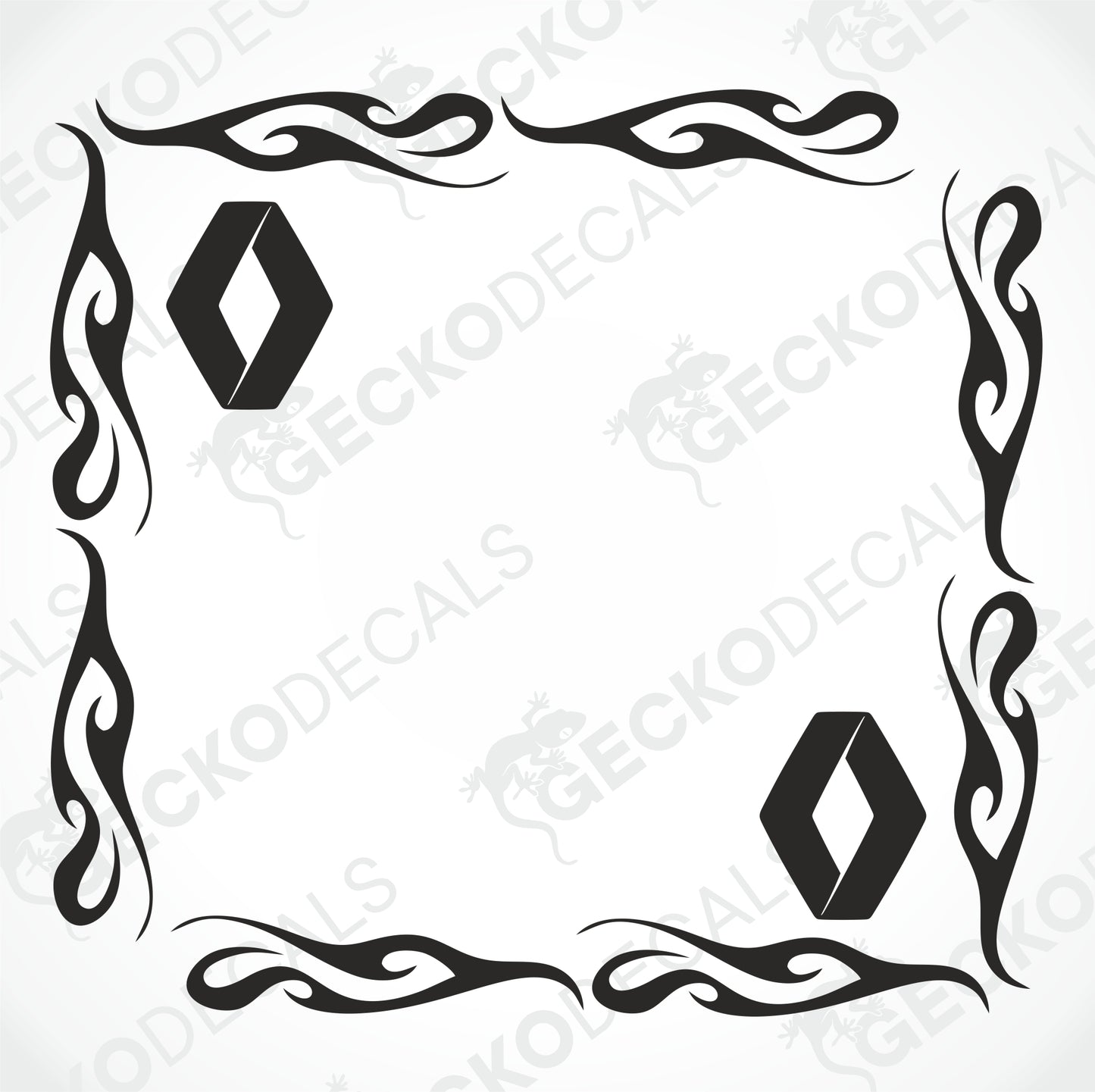 RENAULT TRIBAL SIDE WINDOW DECALS