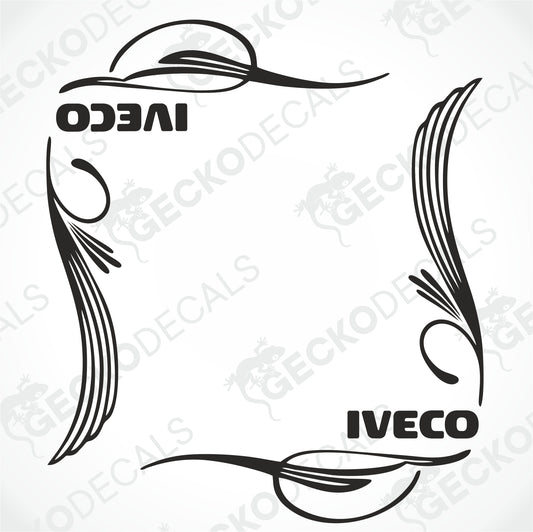 IVECO SIDE WINDOW DECALS
