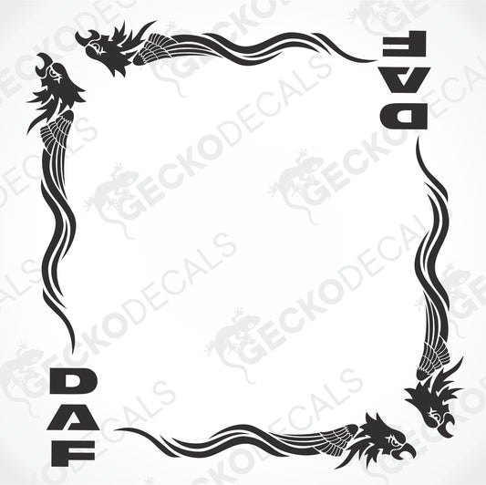 DAF TRIBAL EAGLE SIDE WINDOW DECALS