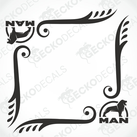 MAN SIDE WINDOW DECALS