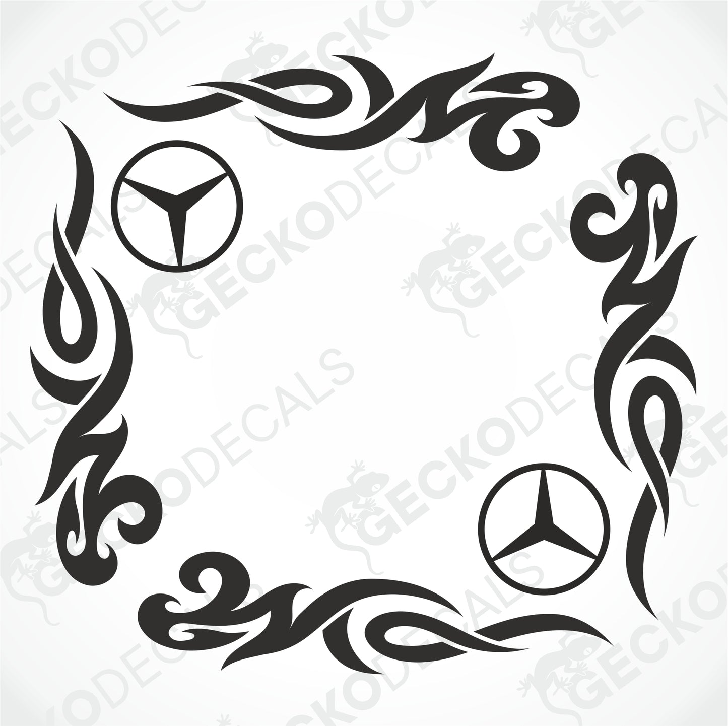 MERCEDES-BENZ TRIBAL SIDE WINDOW DECALS