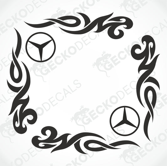 MERCEDES-BENZ TRIBAL SIDE WINDOW DECALS