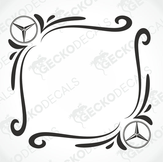 MERCEDES-BENZ TRIBAL SIDE WINDOW DECALS