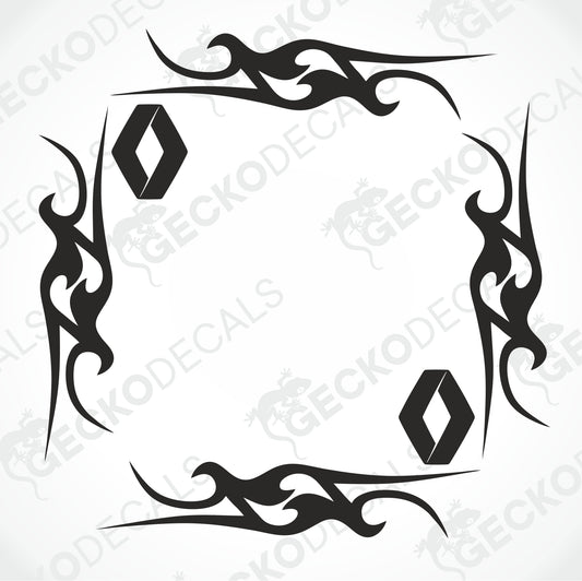RENAULT TRIBAL SIDE WINDOW DECALS