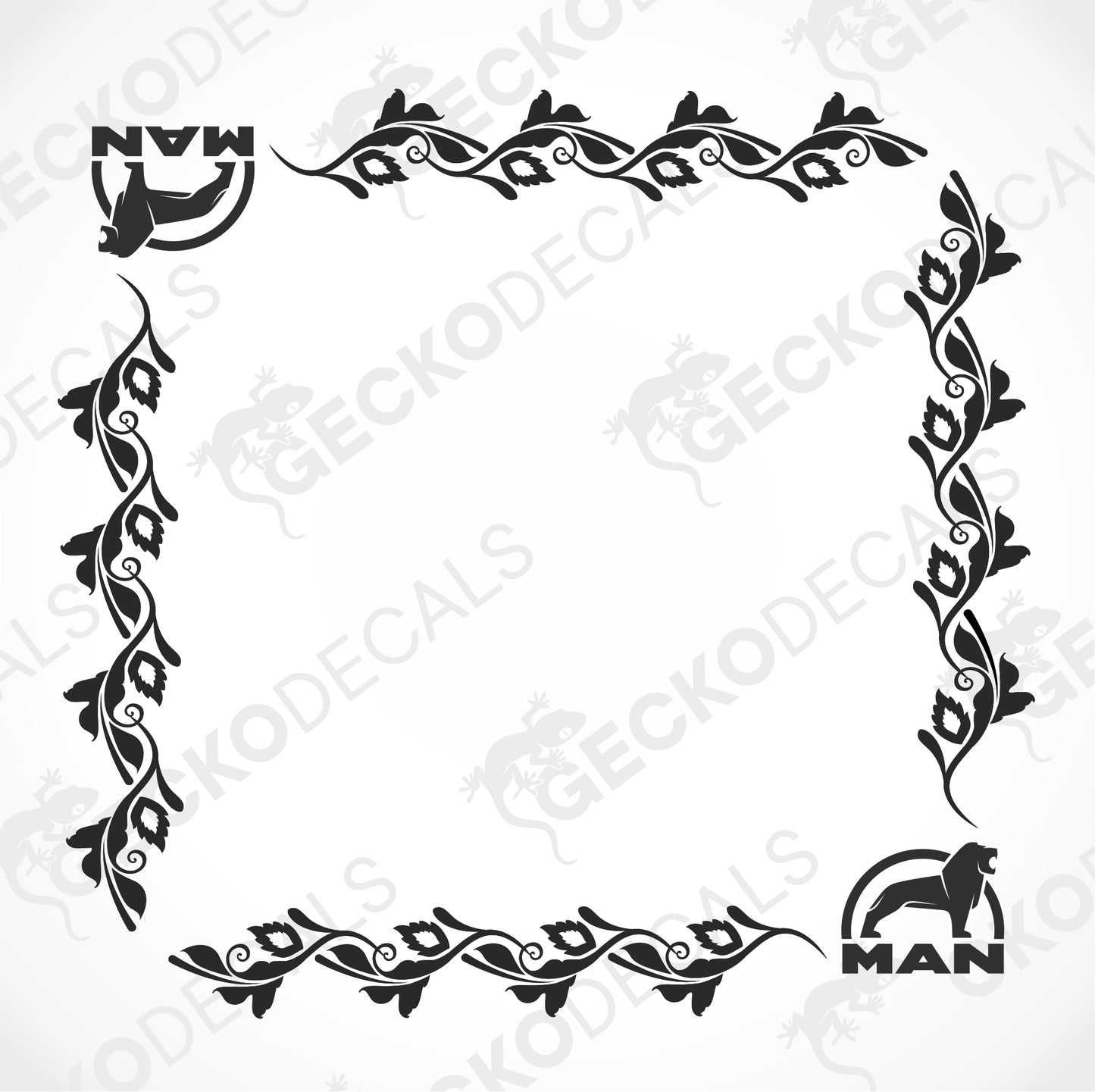 MAN SIDE WINDOW DECALS