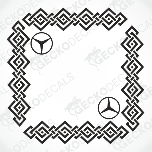 MERCEDES-BENZ SIDE WINDOW DECALS