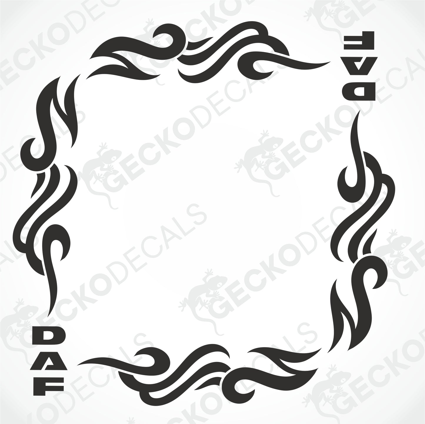 DAF TRIBAL SIDE WINDOW DECALS