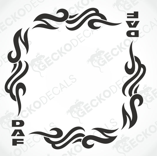 DAF TRIBAL SIDE WINDOW DECALS