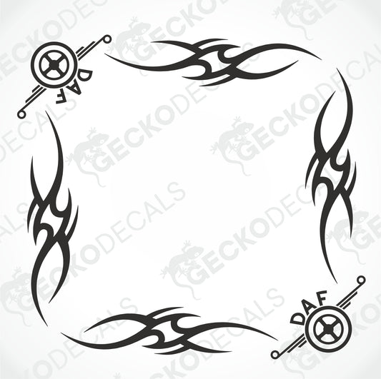 DAF TRIBAL SIDE WINDOW DECALS