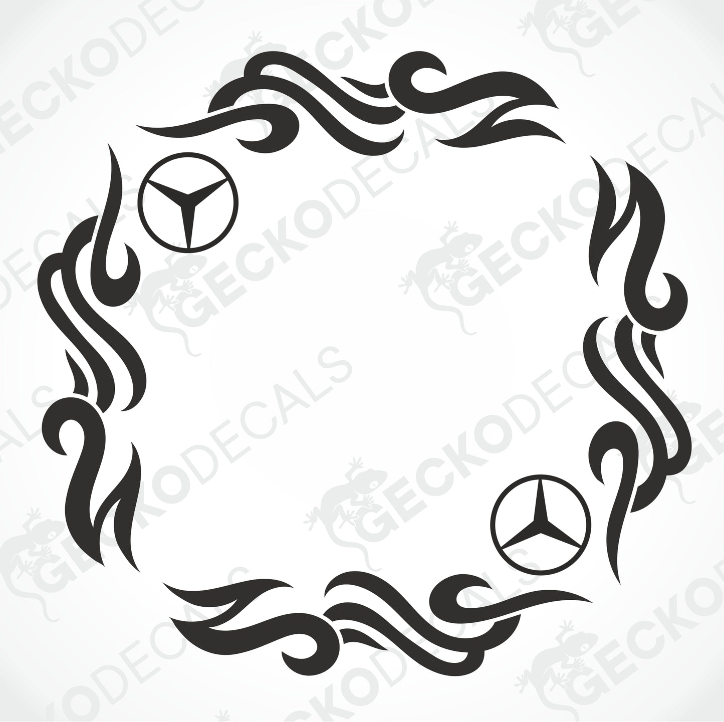 MERCEDES-BENZ TRIBAL SIDE WINDOW DECALS
