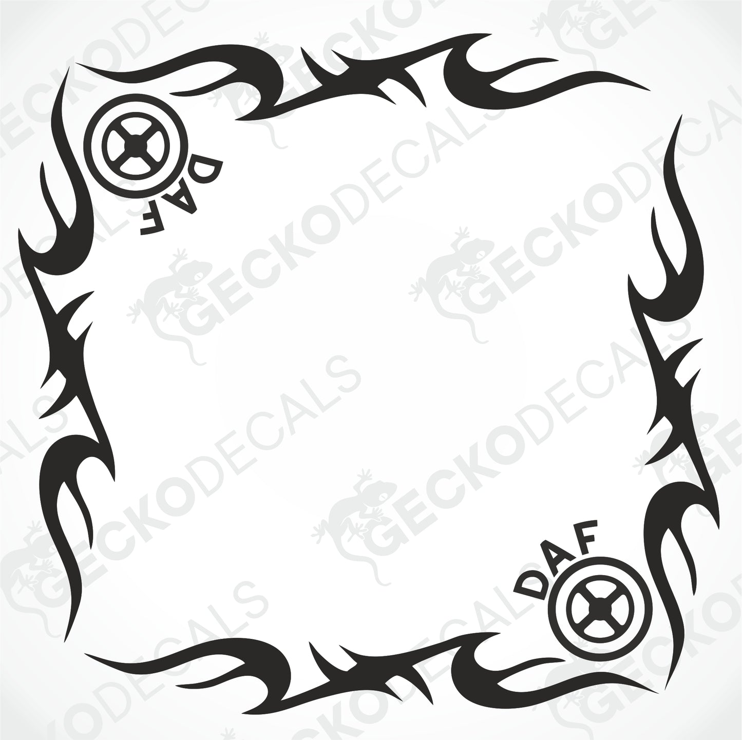 DAF TRIBAL SIDE WINDOW DECALS