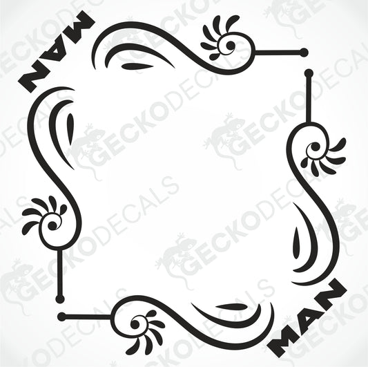 MAN SIDE WINDOW DECALS