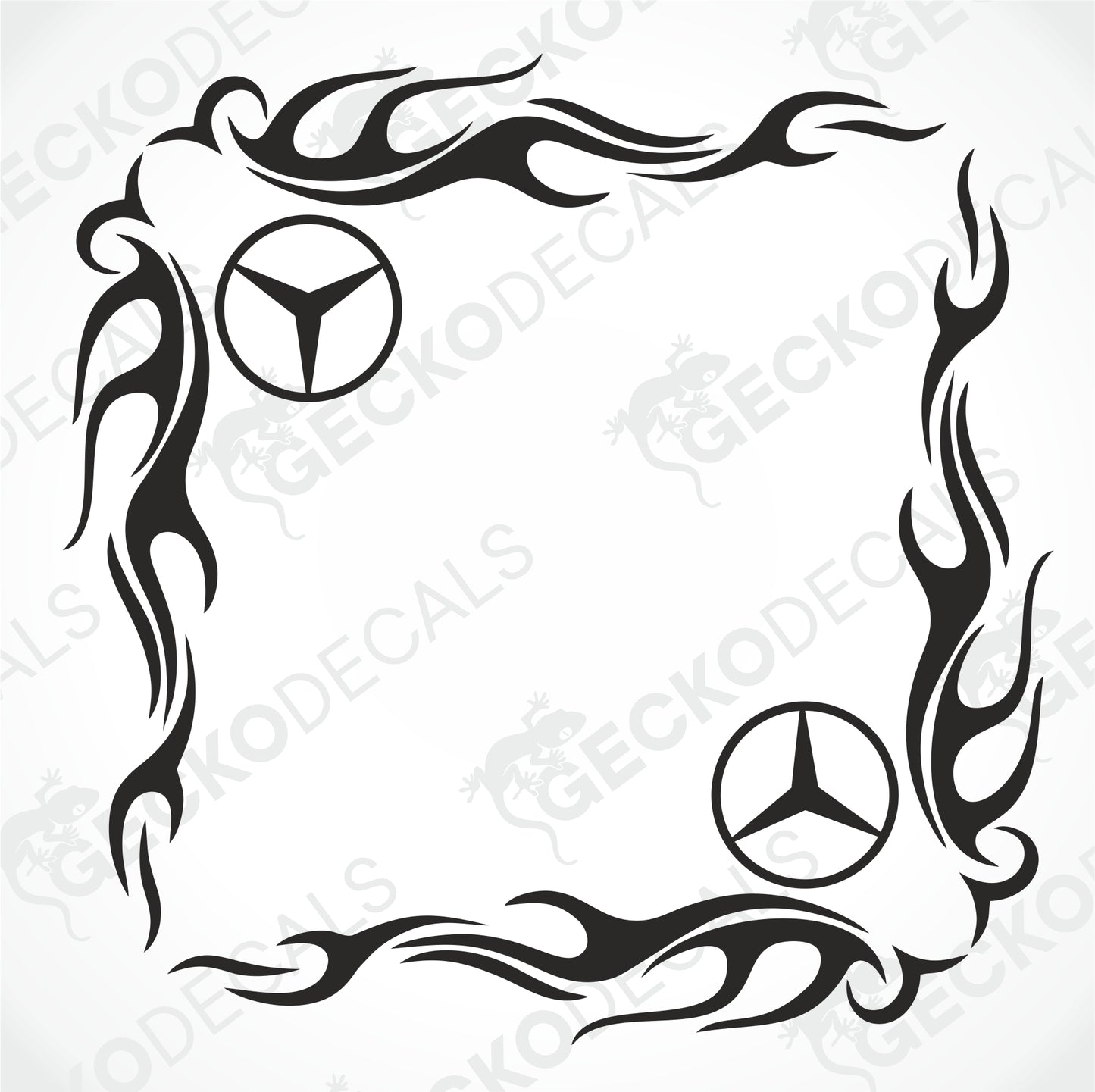 MERCEDES-BENZ TRIBAL SIDE WINDOW DECALS