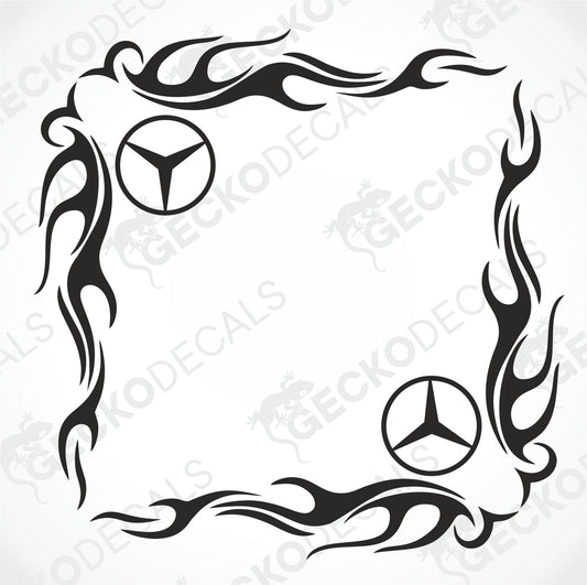 MERCEDES-BENZ TRIBAL SIDE WINDOW DECALS