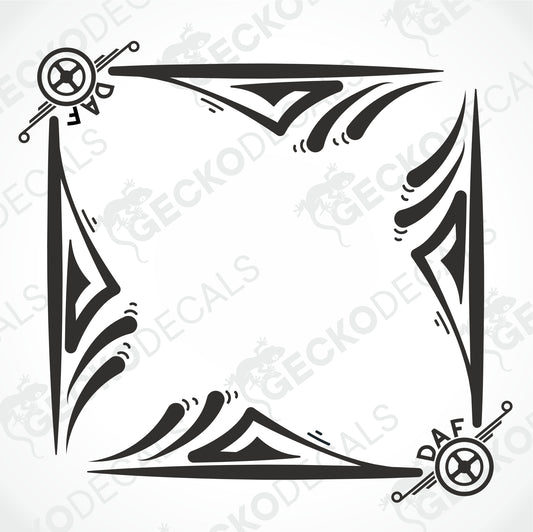 DAF SIDE WINDOW DECALS
