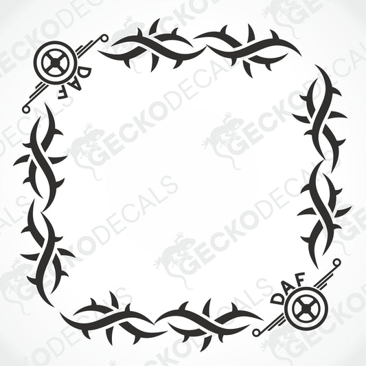 DAF TRIBAL SIDE WINDOW DECALS