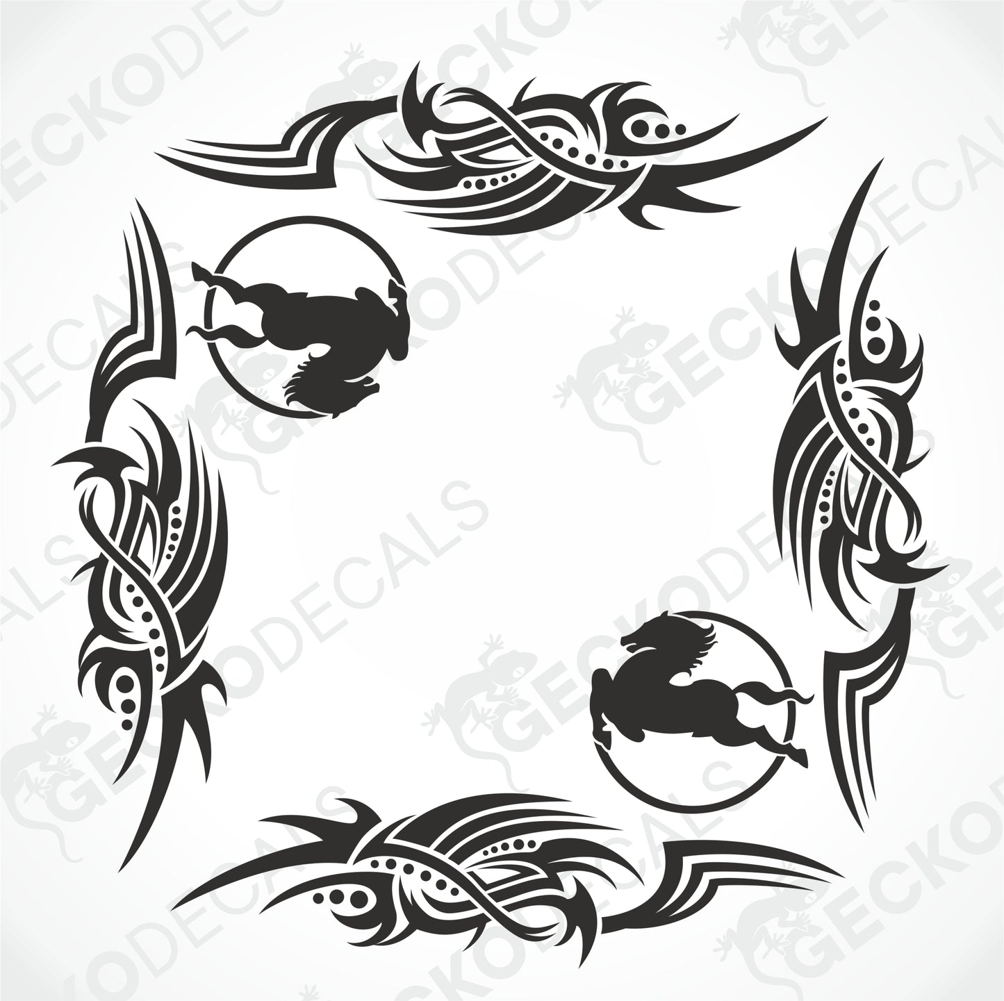 IVECO TRIBAL SIDE WINDOW DECALS