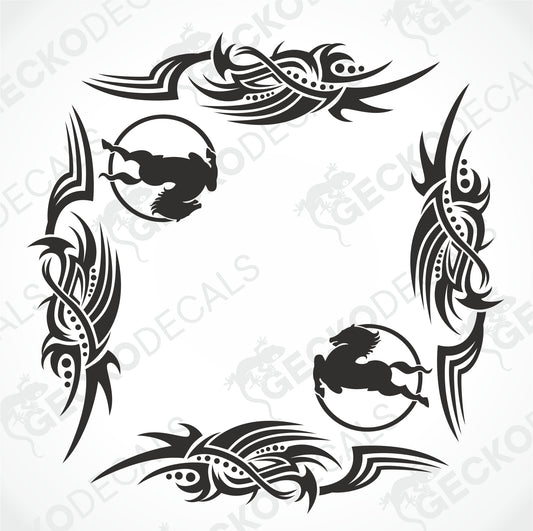 IVECO TRIBAL SIDE WINDOW DECALS