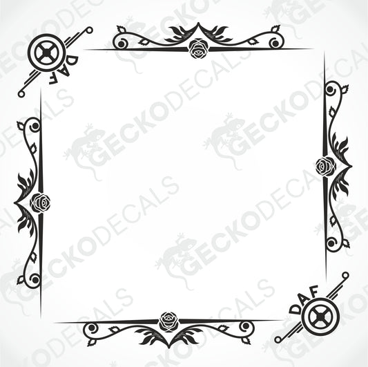 DAF SIDE WINDOW DECALS
