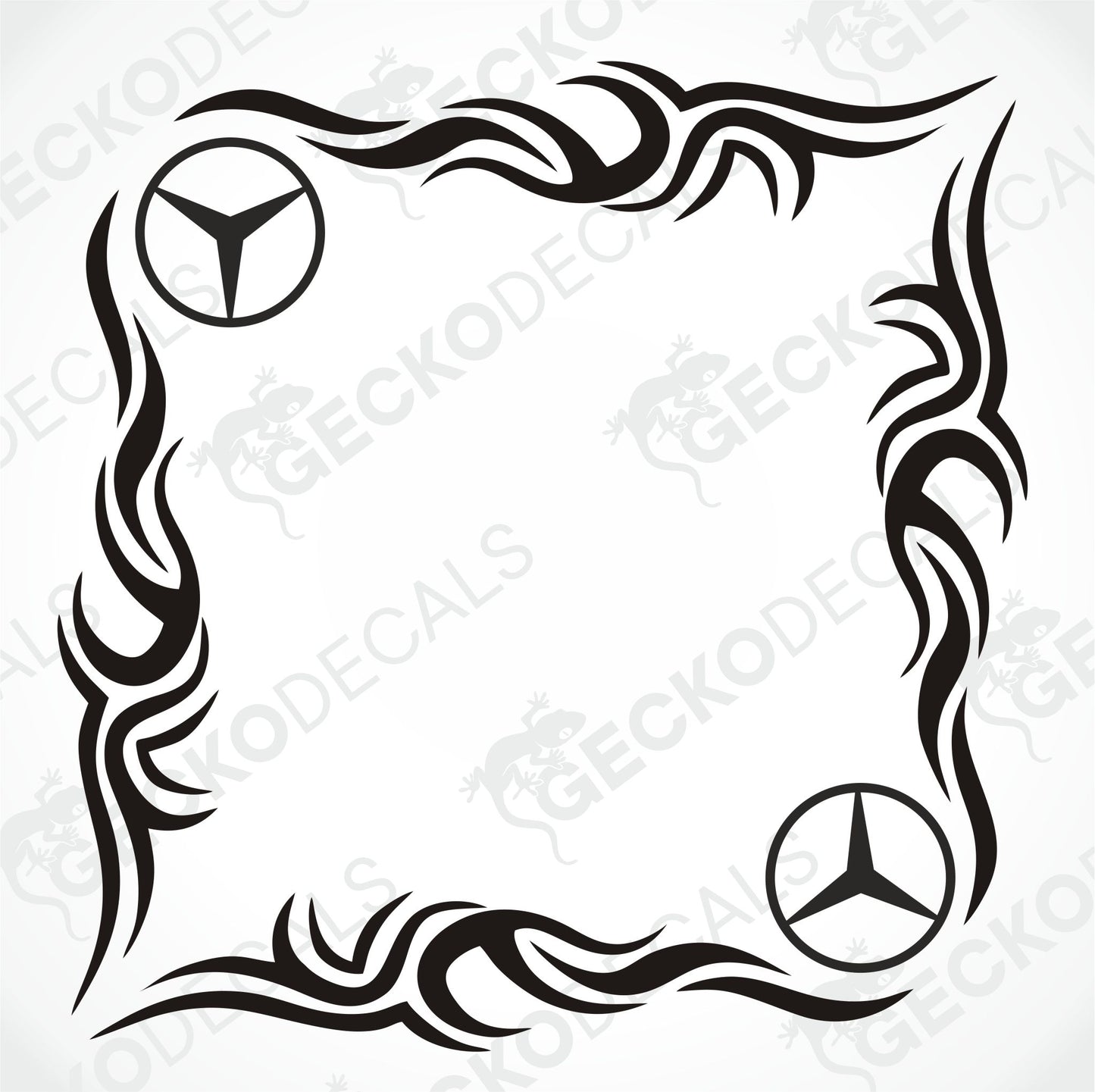 MERCEDES-BENZ TRIBAL SIDE WINDOW DECALS