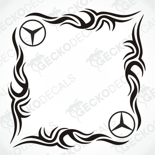 MERCEDES-BENZ TRIBAL SIDE WINDOW DECALS