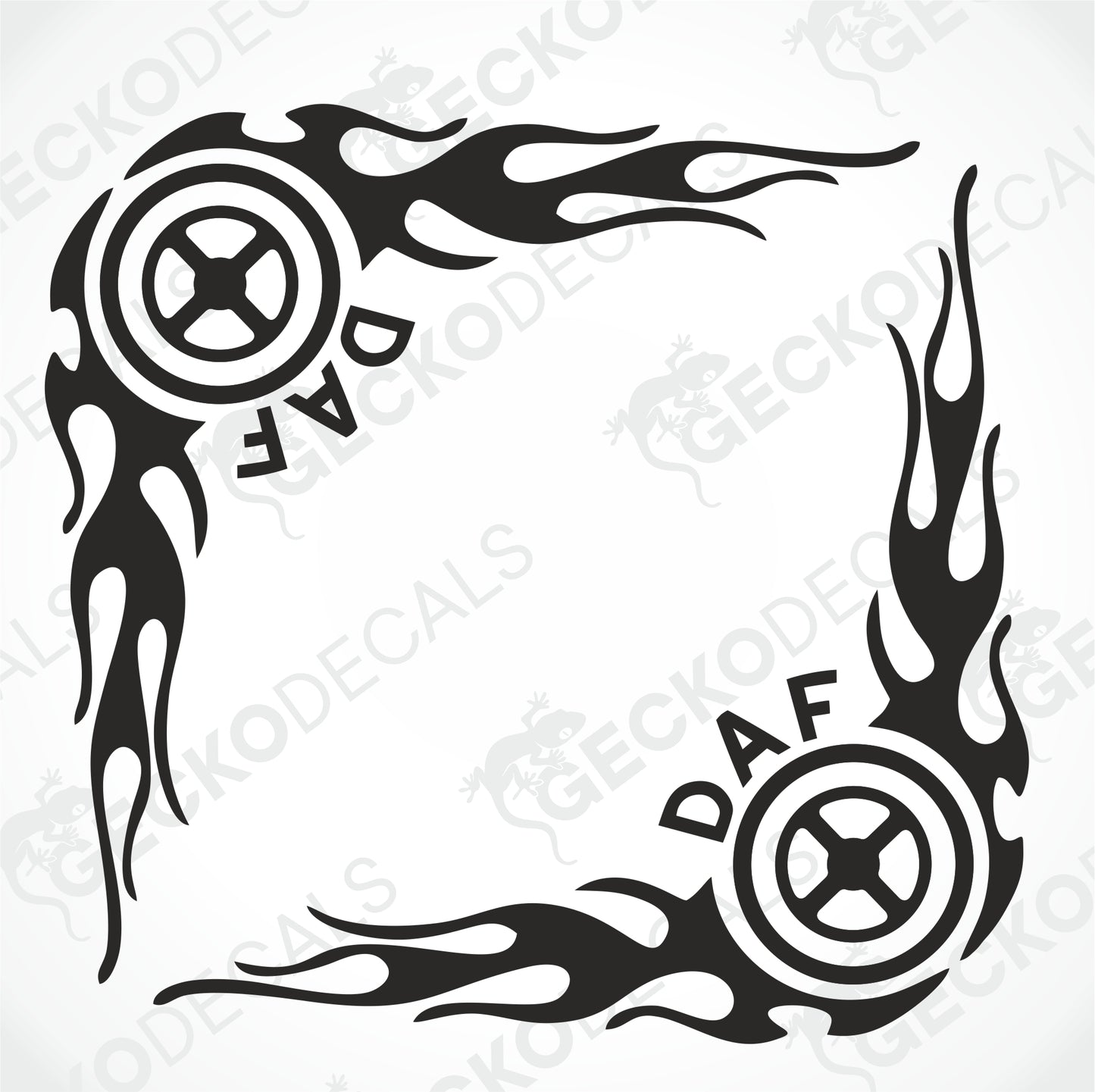 DAF TRIBAL SIDE WINDOW DECALS