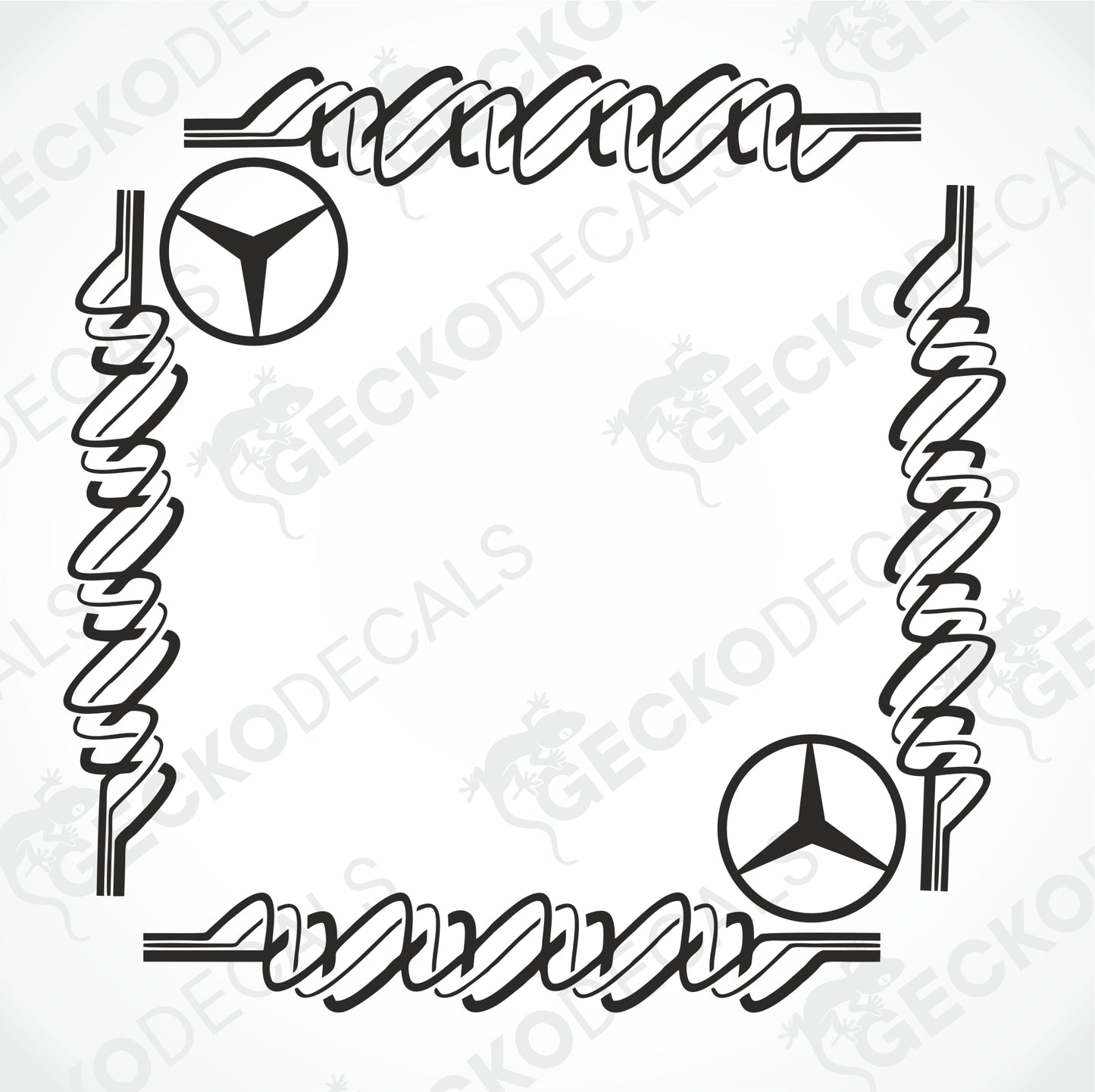 MERCEDES-BENZ DEKALER FÖR SIDOFRUTA